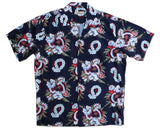 Ukulele Lei Pineapple Juice Men's Shirt — Men's Rayon Shirts — RJC (view 3)