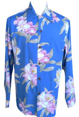 Paradise Orchid Corsage Men's Long Sleeve Shirt — Men's Long Sleeve Shirts — Paradise Found (view 6)