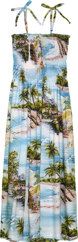 Paradise Island Surf Women's Hawaiian Smocked Dress