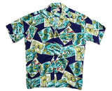 Hawaiian Postcards Men's Vintage Shirt — Men's Rayon Shirts — MauiShirts (view 9)