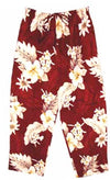 Plumeria Hibiscus Feather Fern Women's Capri Pants — Women's Capri Pants — MauiShirts