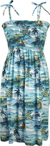 Islanders Women's Smocked Tube Dress — Women's Sun Dresses — MauiShirts (view 3)