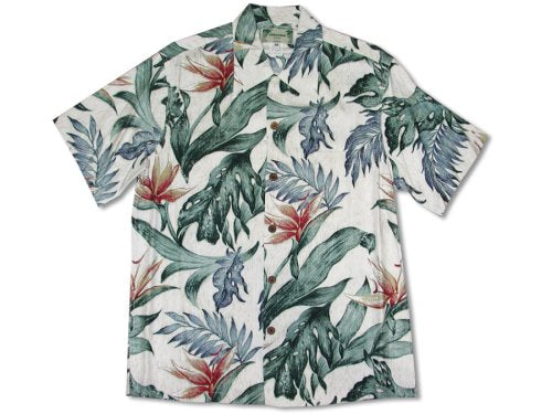 Bird of Paradise Men's Original Vintage Kamehameha — Men's Rayon Shirts — HIC