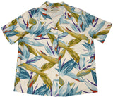 Watercolor Bird of Paradise women's rayon shirt — Women's Camp Shirts — Paradise Found (view 3)