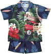 Tropical Surfboard Woodie Boy's 2pc — Boys Cabana Sets — MauiShirts