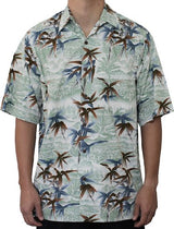 Bamboo Tranquility Men's Go Barefoot Cotton Aloha Shirt — Men's Cotton Shirts — Go Barefoot (view 4)
