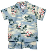 Plumeria Island boy's 2pc — Boys Cabana Sets — RJC (view 8)