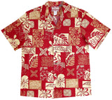 Bold Hawaiian Leaf men's shirt — Men's Cotton Shirts — RJC (view 3)