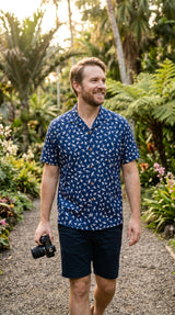 Paradise Found Men's Tom Selleck Magnum Bamboo Hawaiian Shirt