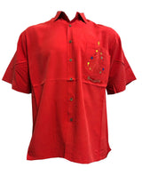 O Christmas Tree Embroidered Shirt — Men's Embroidered Shirts — BAMBOO CAY