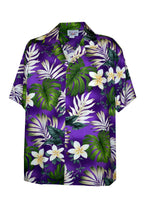 Frangipani Monstera Fern Men's Shirt — Men's Cotton Shirts — Pacific Legend