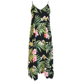 Pale Hibiscus Orchid Scarf Hem Long Dress — Women's Long Dresses — RJC Puanani (view 8)