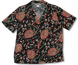 Pineapples Vintage Kamehameha women's shirt — Women's Rayon Shirts — Paradise Found