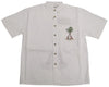 Christmas Happy Holiday Tree Embroidered Shirt — Men's Embroidered Shirts — MauiShirts