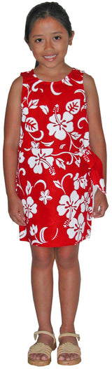 RJC Girls Classic Hibiscus Sarong Dress