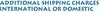 Additional International or Domestic Shipping Charges