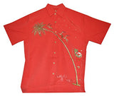 Up, Up and Away Flying Santa Men's Embroidered Shirt — Men's Embroidered Shirts — MauiShirts (view 12)