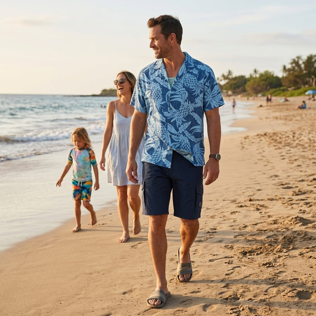 Hala Pineapples Aloha Men Shirt