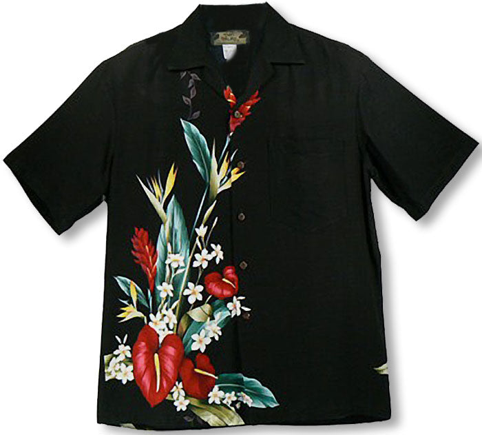 Anthurium Bouquet Men's Herringbone Rayon