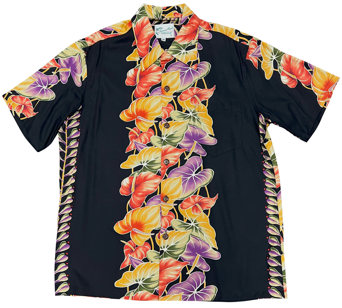 Anthurium Nostalgia Men's Kamehameha Style Shirt
