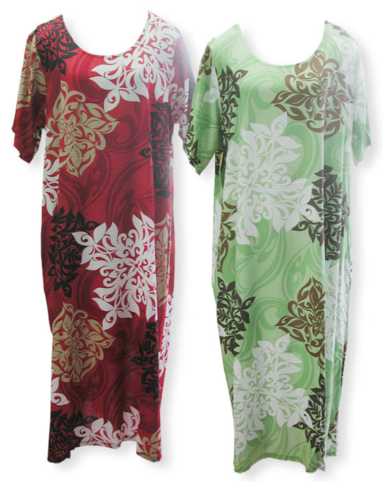 Artistic Hawaiian Dress with Pockets