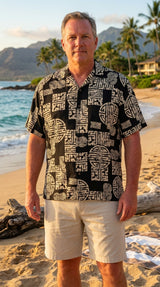 Asian Good Luck Men's Shirt