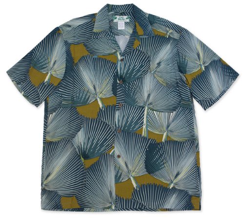Fan Palm men's Hawaiian shirt — Men's Rayon Shirts — Two Palms