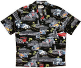 Hot Rods Drive In Men's Shirt — Men's Rayon Shirts — MauiShirts