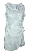 Elegant Tropical White Girl's Mock Wrap Sarong — Infant and Toddler — MauiShirts