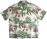 Pale Hibiscus Orchid Men's Shirt — Men's Rayon Shirts — RJC