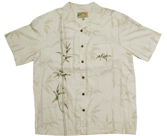 Bamboo Courage Embroidered small or medium aloha shirt