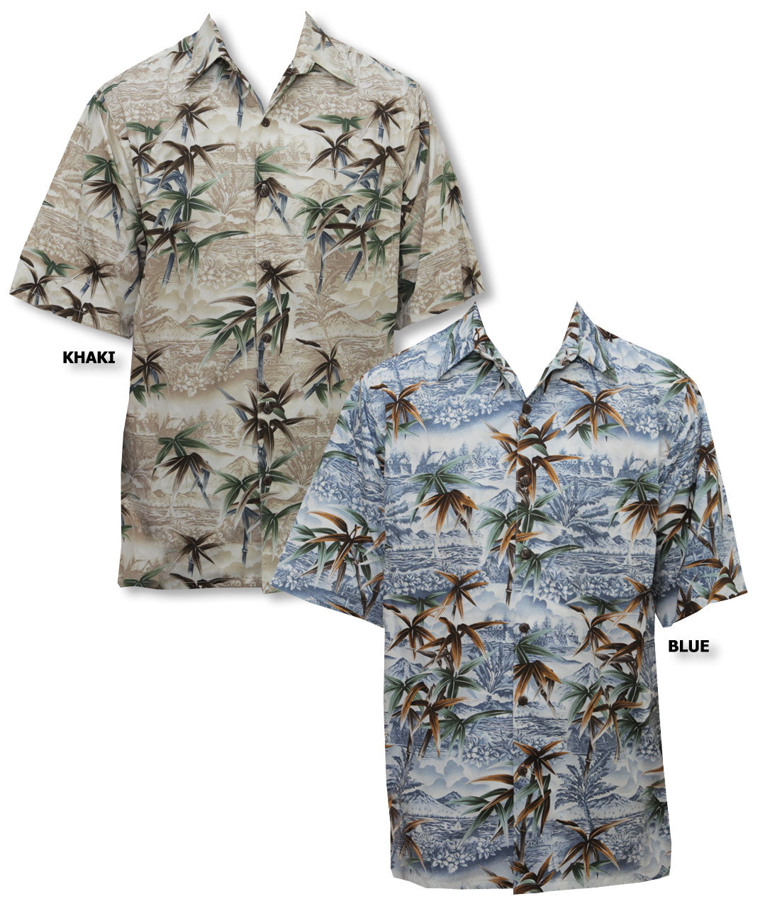 Bamboo Tranquility Men's Go Barefoot Cotton Aloha Shirt
