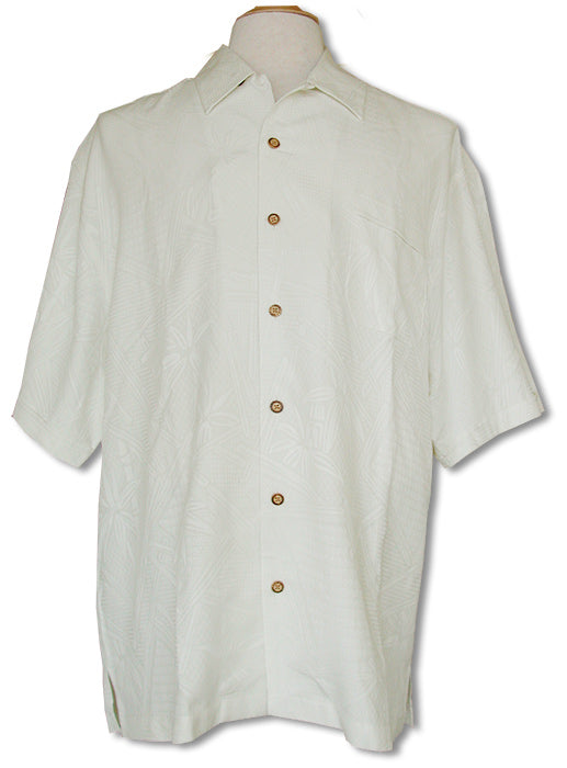 Bamboo Floral Hawaii Textured Silk Blend