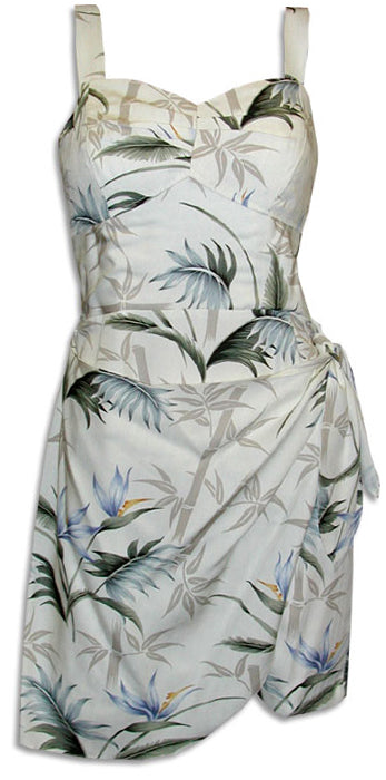 Bamboo Paradise Smocked Back Sarong