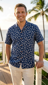 Paradise Found Men's Tom Selleck Magnum Bamboo Hawaiian Shirt — Men's Rayon Shirts — Paradise Found