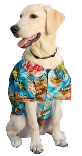 Hibiscus Hawaiian Islands Dog Shirt — Men's Cotton Shirts — MauiShirts (view 5)