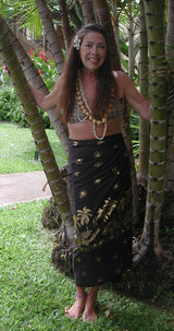 Golden Woodie Full Size Terivoile Sarong Wrap