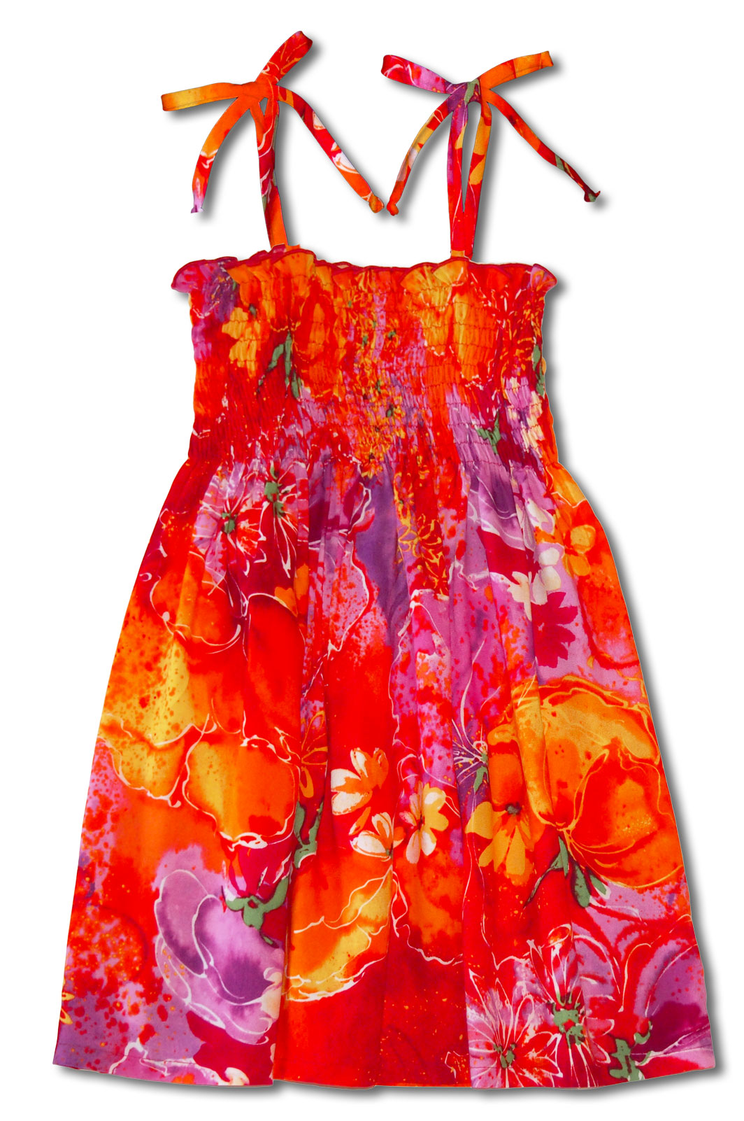 Beauteous Flower Poetry Girl's Smocked