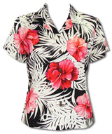 Big Hibiscus Women's Fitted Blouse