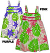 Big Plumeria Girl's Ribbon Dress