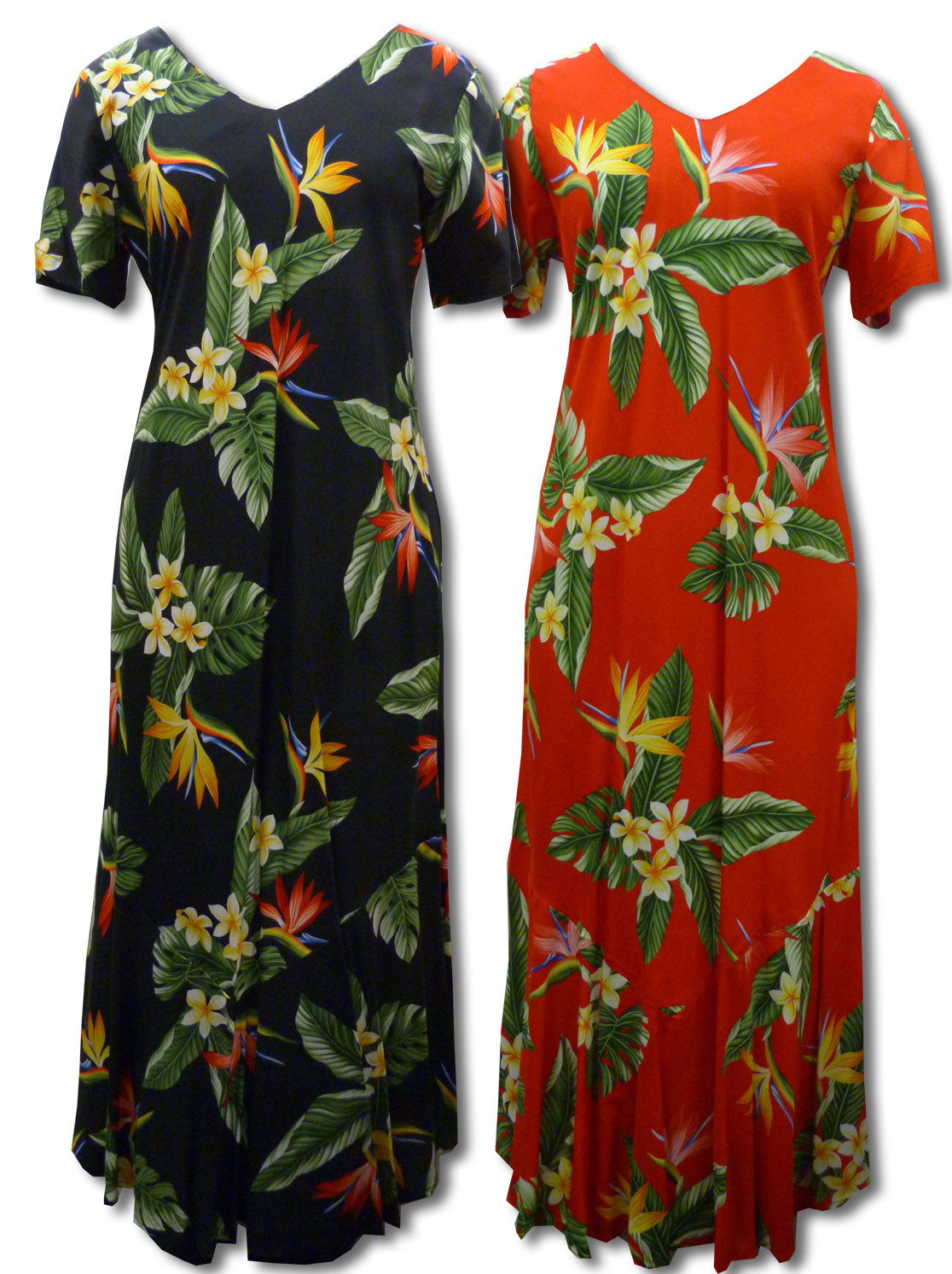 Family Print - Bird of Paradise Bias Cut Tea Length