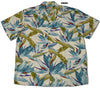 Watercolor Bird of Paradise men's shirt