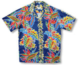 Bird of Paradise Monstera Panel Men's Vintage Shirt