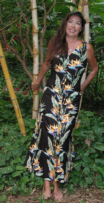 Bird of Paradise Panel Empire Tie Back