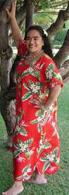 Bird of Paradise Display Dress with Pockets