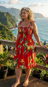 Bird of Paradise Display Smocked Tube Dress — Women's Sun Dresses — RJC