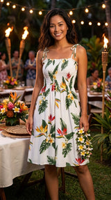 Bird of Paradise Display Smocked Tube Dress — Women's Sun Dresses — RJC (view 3)