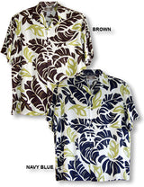 Bold Banana Leaf Men's Rayon Shirt