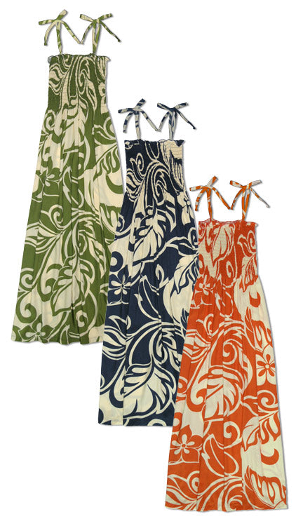 Bold Beach Botanic Long Smocked Dress