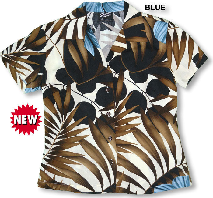 Bold Watercolor Womens Fitted Blouse